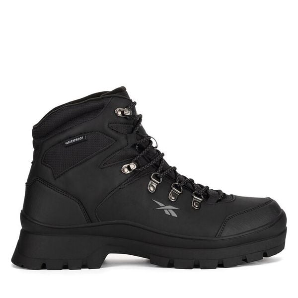 Trzewiki Reebok. Czarne botki męskie Reebok, bez wzorów, bez obcasa, bez zapięcia. Za 269.99 zł.