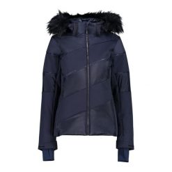 Damska kurtka narciarska CMP. Niebieskie kurtki sportowe damskie CMP, na zimę, bez wzorów, bez ramiączek, bez kaptura, narciarskie. Za 1,217.25 zł.