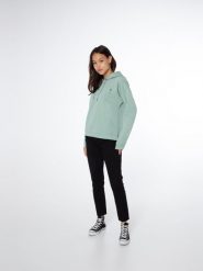 Bluza damska Protest PRTKAIKOURA hoody. Niebieskie bluzy damskie Protest, xl, bez wzorów, eleganckie, bez ramiączek, bez kaptura. Za 289.99 zł.