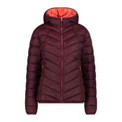 Kurtka damska turystyczna CMP 33K1656. Czerwone kurtki sportowe damskie CMP, l, bez wzorów, bez ramiączek, bez kaptura, trekkingowe. W wyprzedaży za 398.99 zł.