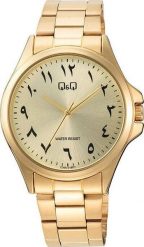 Zegarek Q&Q Zegarek QQ C36A-018P Męski Klasyczny ZŁOTA Tarcza . Żółte zegarki męskie Q&Q, bez wzorów, złote. Za 179.00 zł.