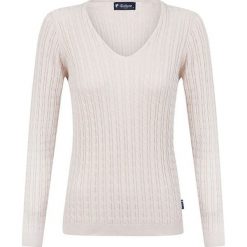 Sweter w kolorze beżowym. Brązowe swetry nierozpinane damskie Denim Culture, l, bez wzorów, z bawełny, bez kołnierzyka, bez ramiączek. W wyprzedaży za 149.95 zł.