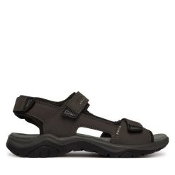 Sandały Josef Seibel. Szare sandały męskie Josef Seibel, bez wzorów, bez zapięcia. Za 329.99 zł.