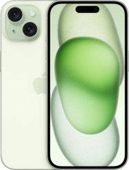 Smartfon Apple iPhone 15 128GB Green (MTP53). Zielone smartfony Apple. Za 3,087.04 zł.