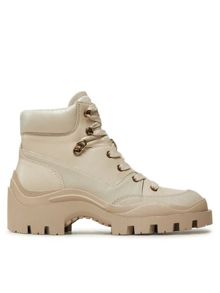 Guess Botki Yia FLFYIA ELE10 Beżowy. Brązowe botki damskie Guess, z aplikacjami, ze skóry, bez obcasa, na płaskiej podeszwie, bez zapięcia. Za 679.99 zł.