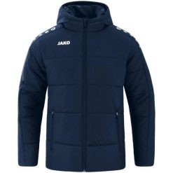 Kurtka puchowa Jako Stepp One. Niebieskie kurtki męskie Jako, xl, bez wzorów, z materiału, eleganckie, z kapturem. Za 272.72 zł.