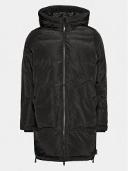 Vero Moda Curve Płaszcz zimowy 10276391 Czarny Regular Fit. Czarne płaszcze damskie Vero Moda Curve, na zimę, bez wzorów, z syntetyku, bez kołnierzyka, bez kaptura. Za 429.99 zł.