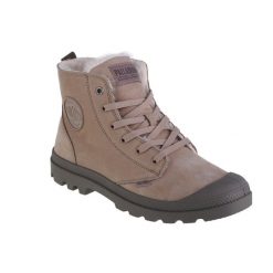 Buty sportowe Sneakersy unisex, Palladium Pampa Hi Zip WL. Brązowe obuwie sportowe damskie Palladium, bez wzorów, z nubiku, bez zapięcia, trekkingowe. Za 559.99 zł.