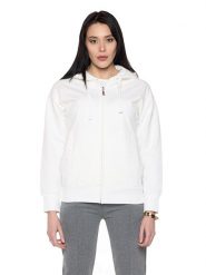 Bluza z bawełna z kaptur na czas wolny na co dzień. Fioletowe bluzy damskie LEONE 1947 APPAREL, xl, bez wzorów, z bawełny, bez ramiączek, bez kaptura. Za 383.11 zł.