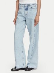 BOSS Jeansy Marlene 50564426 Niebieski jasny Wide Leg. Niebieskie jeansy damskie Boss, bez wzorów, z bawełny. Za 639.99 zł.
