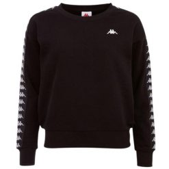Bluza damska Kappa Janka. Czarne bluzy damskie Kappa, l, bez wzorów, z bawełny, sportowe, bez ramiączek, bez kaptura. Za 101.99 zł.
