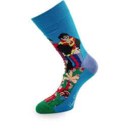 Bawełniane skarpetki Beatles Happy Socks 41-46 dla miłośników muzyki. Skarpetki damskie ZEAGLE, bez wzorów, z bawełny. Za 113.99 zł.