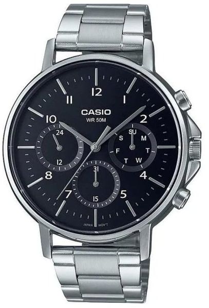 Zegarek Casio ZEGAREK MĘSKI CASIO MTP-E321D-1A (zd269a) + BOX. Zegarki męskie Casio, bez wzorów. Za 398.99 zł.