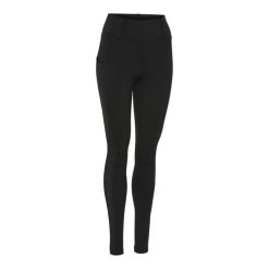 Damskie legginsy jeździeckie z pełną przyczepnością Equipage Kendra. Czarne legginsy damskie EQUIPAGE, bez wzorów, z elastanu. Za 234.00 zł.