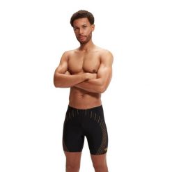 Spodenki kąpielówki męskie Speedo Duo Logo Mid. Czarne kąpielówki męskie Speedo, m, bez wzorów. Za 987.19 zł.