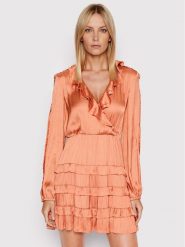 Pinko Sukienka codzienna Ardea 1G173P Y7UW Różowy Regular Fit. Czerwone sukienki damskie Pinko, na co dzień, bez wzorów, z syntetyku, bez kołnierzyka, bez ramiączek, proste. Za 879.99 zł.