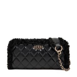 Torebka Guess. Czarne torebki do ręki damskie Guess, z aplikacjami, bez dodatków. Za 379.99 zł.