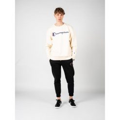 Bluza trekking męska. Brązowe bluzy męskie Champion, m, bez wzorów, z bawełny, bez ramiączek, bez kaptura. Za 166.00 zł.