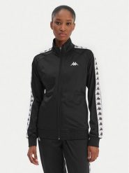 Kappa Bluza Banda Wanniston 301PSC0 Czarny Slim Fit. Czarne bluzy damskie Kappa, l, bez wzorów, z syntetyku, bez ramiączek, bez kaptura. Za 179.99 zł.