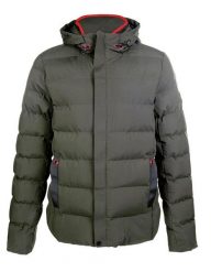 Kurtka z kapturem HKM Hamburg. Brązowe kurtki męskie HKM, xl, bez wzorów, z puchu, z kapturem. Za 384.00 zł.