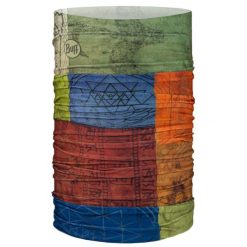 Komin na szyję dla dorosłych Original Ecostretch Tube Scarf. Żółte szaliki męskie Buff, bez wzorów, z elastanu. Za 94.99 zł.