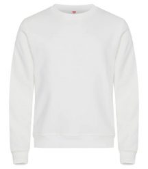 Clique Miami Roundneck — uniseksowy sweter z bawełny i poliestru pochodzącego z. Białe swetry męskie CLIQUE, xl, bez wzorów, z bawełny, bez kołnierzyka, bez ramiączek. Za 158.32 zł.