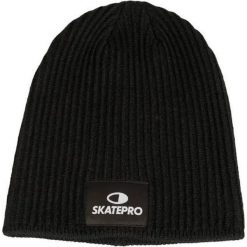 Odzież Beanies unisex SkatePro Long Skate Beanie Czapka - Czarny. Czarna czapki damskie SKATEPRO, bez wzorów. W wyprzedaży za 42.99 zł.