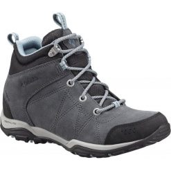 COLUMBIA buty trekkingowe damskie Fire Venture Mid Suede Waterproof Graphite Storm 37,5. Szare obuwie trekkingowe damskie Columbia, ze skóry, bez zapięcia. W wyprzedaży za 359.00 zł.