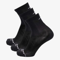 Skarpetki do biegania Swedemount Bamboo Running Socks 3-pack szybkoschnące. Białe skarpety męskie SWEDEMOUNT, bez wzorów, z materiału. Za 59.99 zł.