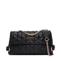 Torebka Guess. Czarne torebki do ręki damskie Guess, z aplikacjami, bez dodatków. Za 589.99 zł.