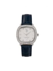 U.S. Polo Assn. Zegarek Mirabelle USP8487BL Granatowy. Niebieskie, analogowe zegarki damskie U.S. Polo Assn., ze skóry. Za 399.99 zł.