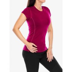 Koszulka termoaktywna damska Sensor Merino Active Tee S/S. Fioletowe koszulki sportowe damskie Sensor, s, bez wzorów, bez ramiączek. Za 261.99 zł.
