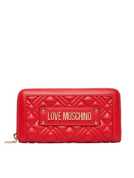 LOVE MOSCHINO Portfel JC5600PP0NLA0500 Czerwony. Czerwone portfele damskie Love Moschino, ze skóry. Za 349.99 zł.