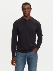 Brave Soul Sweter MK-273PLACKETC Granatowy Regular Fit. Niebieskie swetry męskie Brave Soul, m, bez wzorów, z bawełny, bez kołnierzyka, bez ramiączek. Za 59.99 zł.