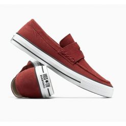 Adidasy Converse Chuck Taylor All Star Loafer, Dla obu płci. Czerwone obuwie sportowe damskie Converse, bez wzorów, z zamszu, bez zapięcia. Za 590.00 zł.