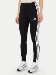 Adidas Legginsy Essentials 3-Stripes JE0072 Czarny Slim Fit. Czarne legginsy damskie Adidas, bez wzorów, z bawełny. Za 109.99 zł.