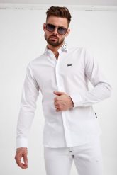 Koszula męska PHILIPP PLEIN. Koszule męskie Philipp Plein, m, bez wzorów, bez kołnierzyka, bez ramiączek. W wyprzedaży za 1,504.30 zł.