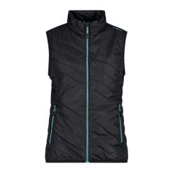 Damska kurtka puchowa CMP. Brązowe kurtki sportowe damskie CMP, bez wzorów, z puchu, bez ramiączek, bez kaptura, trekkingowe. Za 382.50 zł.