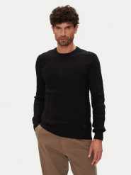 Guess Sweter M5YR07 Z3FC2 Czarny Regular Fit. Czarne swetry męskie Guess, l, z aplikacjami, z wiskozy, bez kołnierzyka, bez ramiączek. Za 279.99 zł.