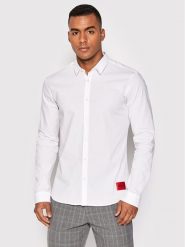 Hugo Koszula Ero3-W 50475687 Biały Extra Slim Fit. Białe koszule męskie Hugo, m, bez wzorów, z bawełny, biznesowe, bez kołnierzyka, bez ramiączek. Za 239.99 zł.