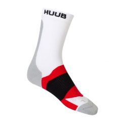 Skarpety do biegania HUUB Active Sock. Białe skarpetki damskie Huub, bez wzorów. Za 39.99 zł.