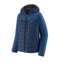 Kurtka ocieplana męska Patagonia Hi-Loft Nano Puff Hoody. Niebieskie kurtki męskie Patagonia, m, bez wzorów, sportowe, bez kaptura. Za 1,179.00 zł.