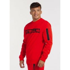 Bluza męska Pitbull Beyer. Czerwone bluzy męskie PITBULL, m, bez wzorów, sportowe, bez ramiączek, bez kaptura. Za 239.00 zł.