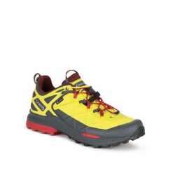 Buty turystyczne męskie AKU M'S ROCKET DFS GTX. Żółte buty zimowe męskie Aku, bez wzorów, bez obcasa, bez zapięcia. Za 629.99 zł.