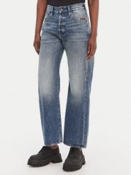 G-Star Raw Jeansy Bowey D25372-E352 Niebieski Loose Fit. Niebieskie jeansy damskie G-Star, bez wzorów, z bawełny, retro. Za 340.99 zł.