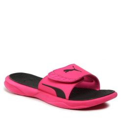 Klapki Puma. Szare klapki damskie Puma, bez wzorów, bez obcasa, bez zapięcia. Za 199.99 zł.