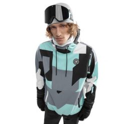 Kurtka snowboardowa męska W1 Ushuaia. Niebieskie kurtki męskie SIROKO, l, bez wzorów, z softshellu, bez kaptura, narciarskie. W wyprzedaży za 382.00 zł.