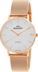 Zegarek Bisset ZEGAREK DAMSKI BISSET BSBF33 (zb579j) - SZAFIROWE SZKŁO. Niebieskie zegarki damskie Bisset, szklane. Za 399.00 zł.