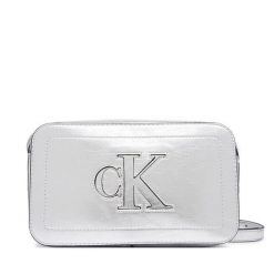 Torebka Calvin Klein. Szare listonoszki damskie Calvin Klein, bez wzorów, bez dodatków. Za 329.99 zł.