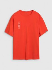 4F T-shirt oversize gładki męski - pomarańczowy XL. Brązowe koszulki sportowe męskie 4F, m, bez wzorów, z bawełny, bez ramiączek, do koszykówki. W wyprzedaży za 39.99 zł.